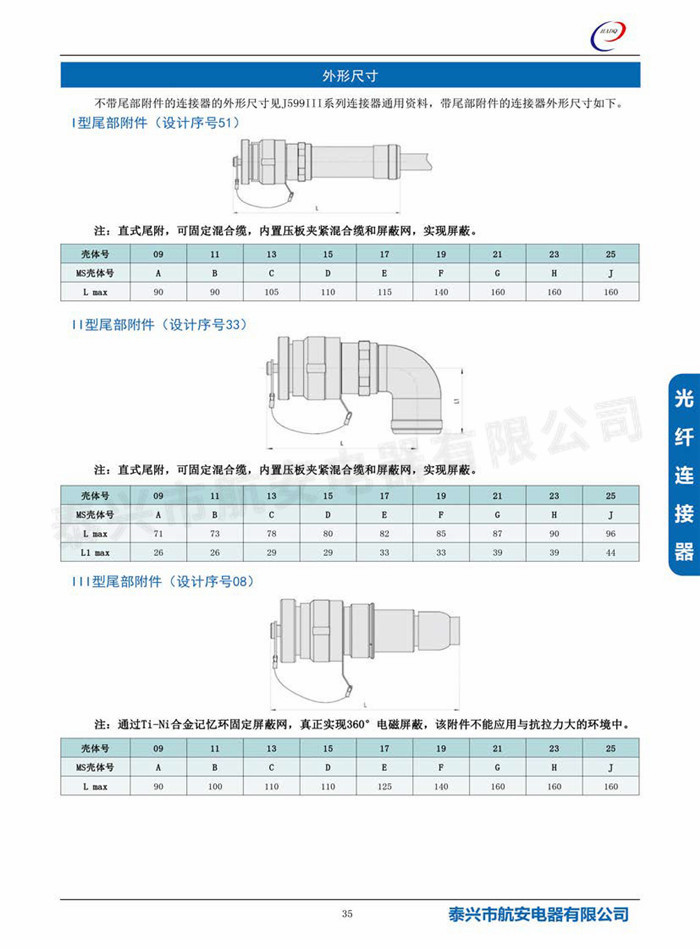 J599III系列光电混装连接器